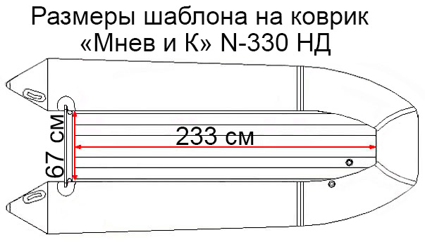 Коврик EVA для лодки "Мнев и К" Кайман N-330 НДНД