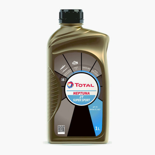 2-х тактное масло Total Neptuna 2t Super Sport TC-W3 объемом 1 литр для .