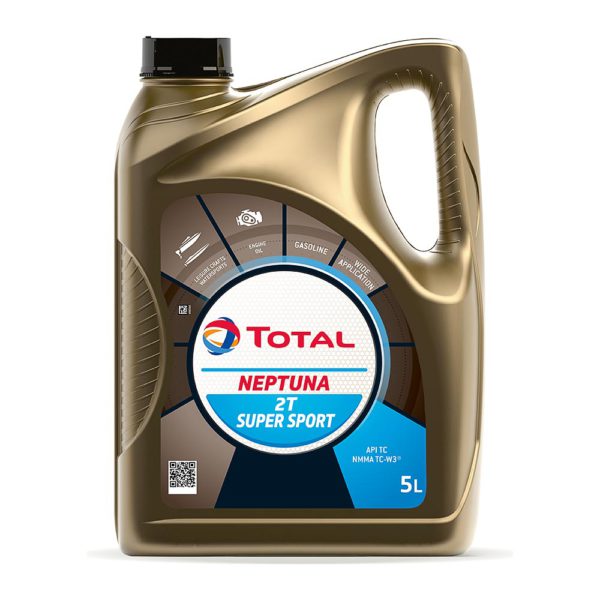 2-х тактное масло Total Neptuna 2t Super Sport TC-W3 объемом 5 литров .