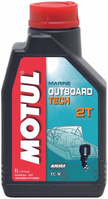 Двухтактное полусинтетическое масло Motul Outboard Tech 2T 1 л