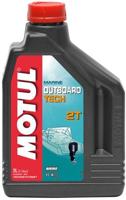 Двухтактное полусинтетическое масло Motul Outboard Tech 2T 2 л