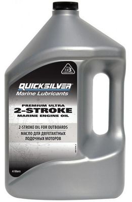 Масло Quicksilver Premium Ultra TCW3 4 литра для 2-х тактных лодочных моторов