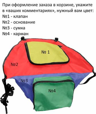 Разноцветная носовая сумка малая для лодки пвх