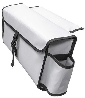 Бортовая сумка на ликтрос 40 x 20 x 12 см светло-серого цвета