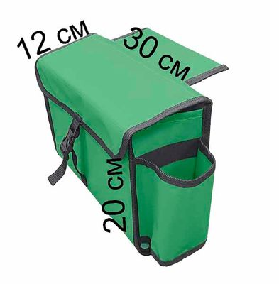 Бортовая сумка на ликтрос 30x20x12 см зеленого цвета на баллон надувной лодки пвх