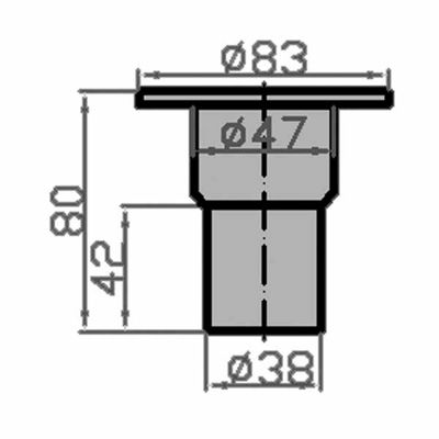 Горловина 38 мм (топливо), фото , изображение 2