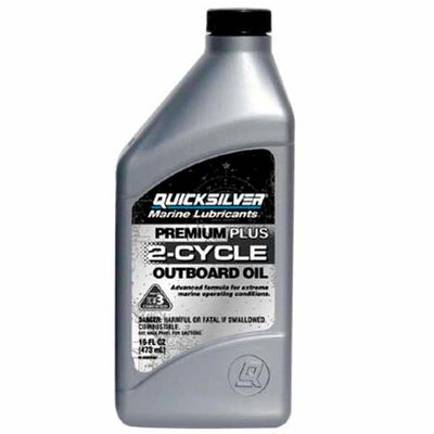 2-х тактное масло Quicksilver Premium Plus TC-W3 объемом 1 литр