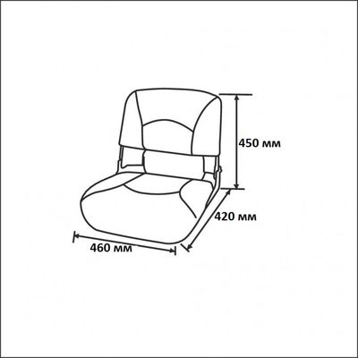 Кресло складное с подложкой Deluxe All Weather Seat, фото , изображение 4