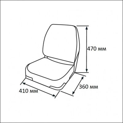 Мягкое складное кресло Economy Low Back Seat, фото , изображение 3