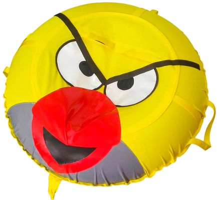 Желтые санки ватрушки Angry Birds 100