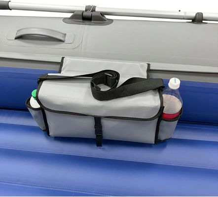 Серая сумка на лик-трос 40x20x12 см с лямкой вид сбоку