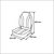 Мягкое складное кресло High Back Rainbow Boat Seat, Цвет кресла: Черно-белое, фото , изображение 3