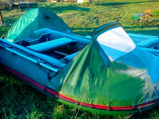 Носовой тент для надувной лодки пвх Beluga Green 360