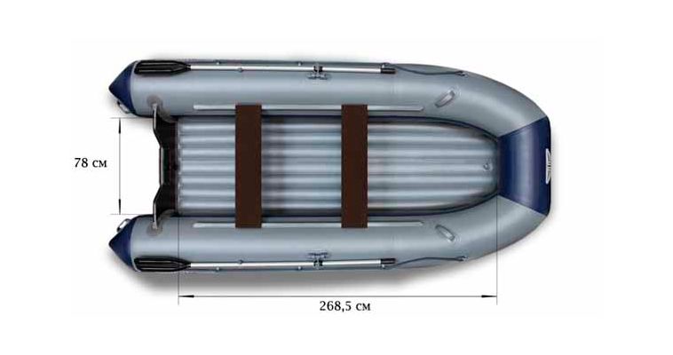 Надувная моторно-гребная лодка Флагман 380L
