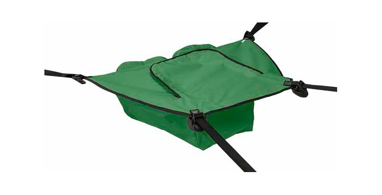зеленая большая носовая сумка для лодки пвх