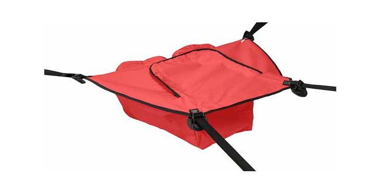 Красная большая носовая сумка для лодки пвх 400-430