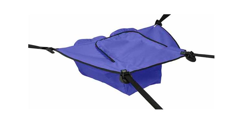 Синяя большая носовая сумка для лодки пвх