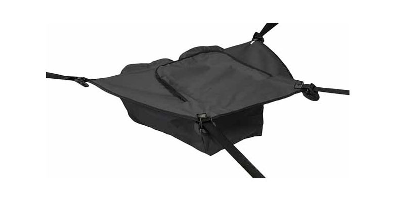 Черная большая носовая сумка для надувной лодки пвх 400-430 см